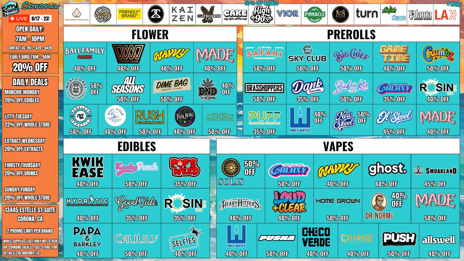 The Cake House - Corona TCH Corona Weekly Deals!