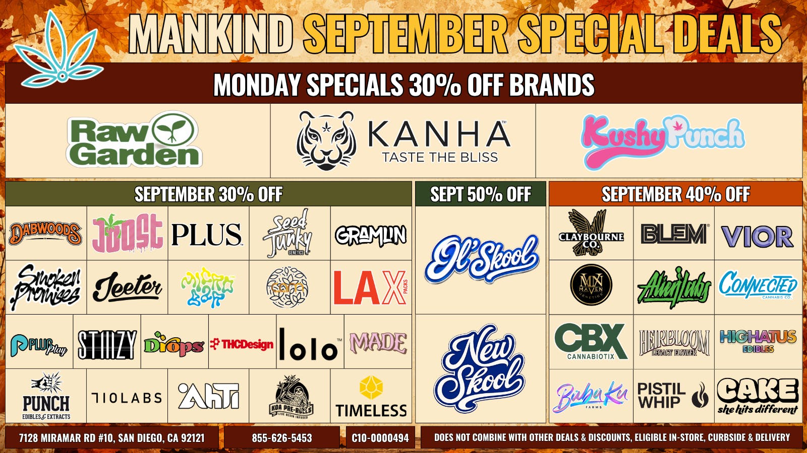 Mankind Delivery Monday Specials 30% Off Brands!