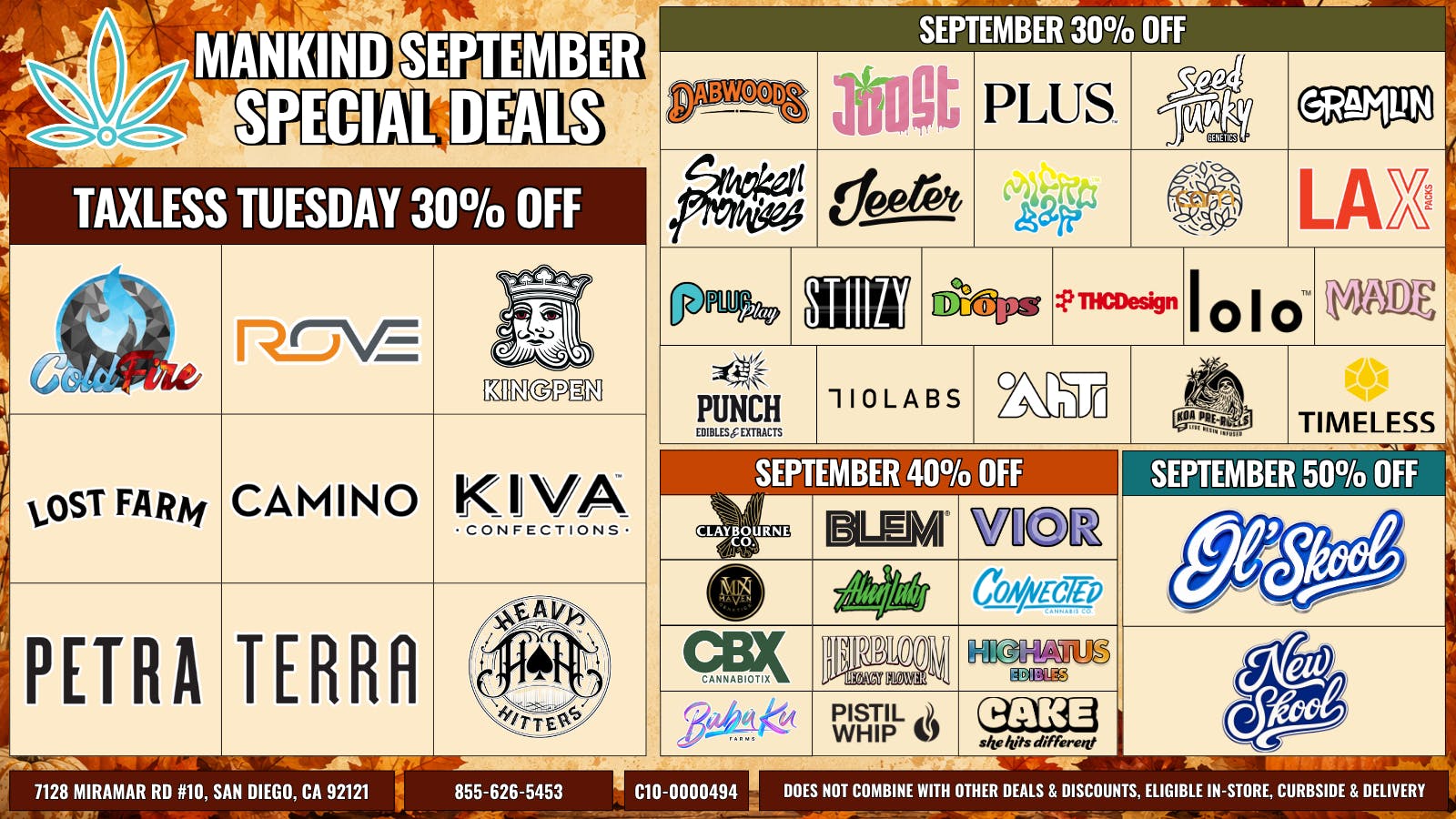 Mankind Delivery Tuesday Specials 30% Off Brands!