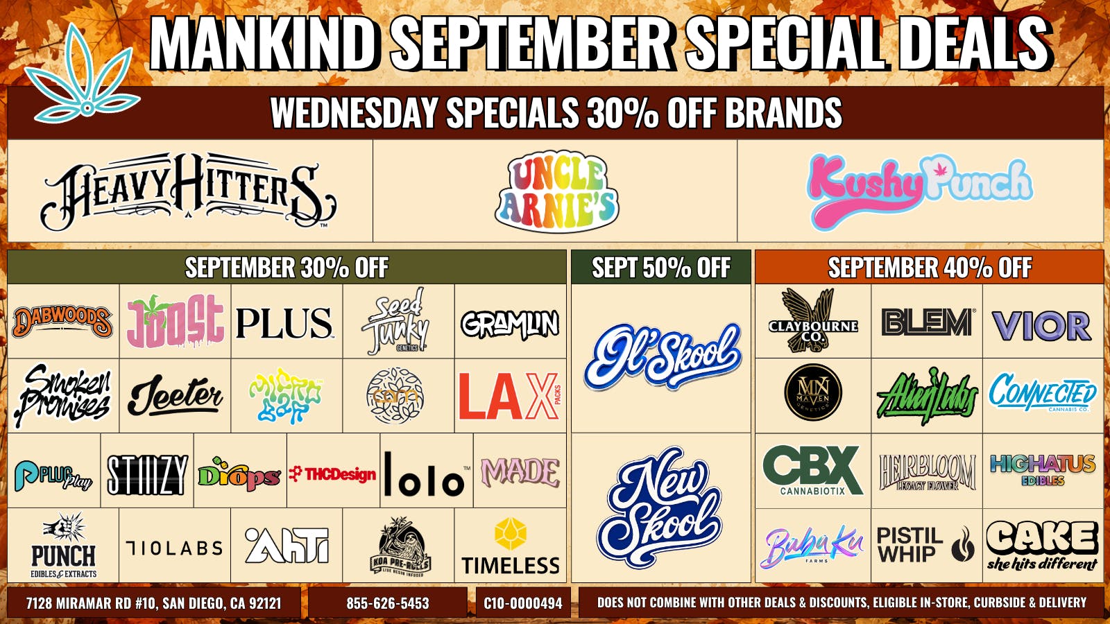 Mankind Delivery Wednesday Specials 30% Off Brands!