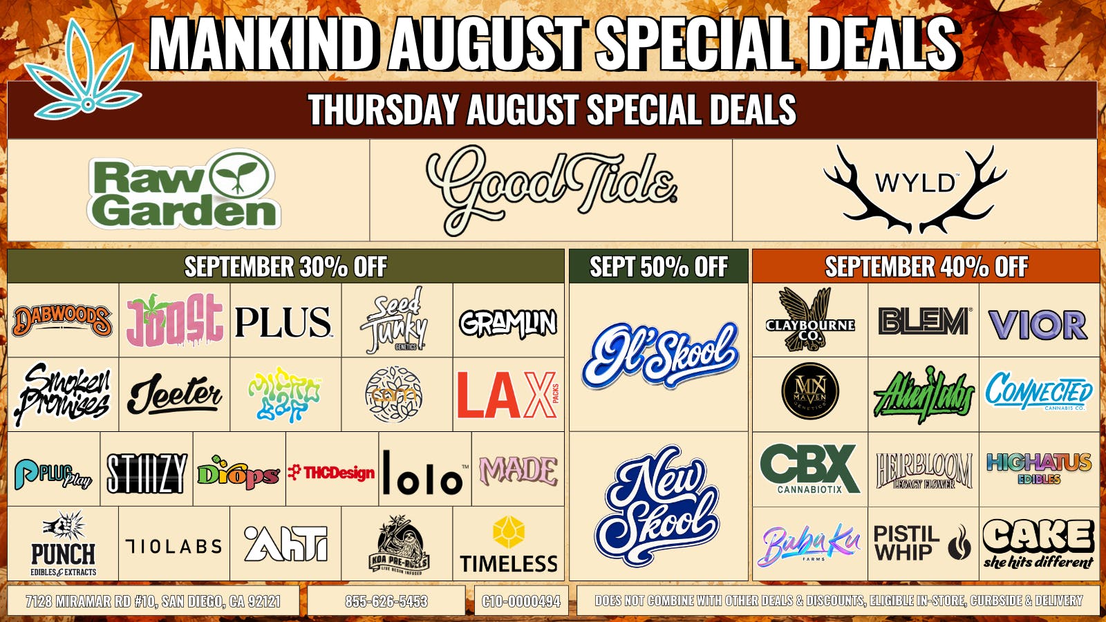 Mankind Delivery Thursday Specials 30% Off Brands!
