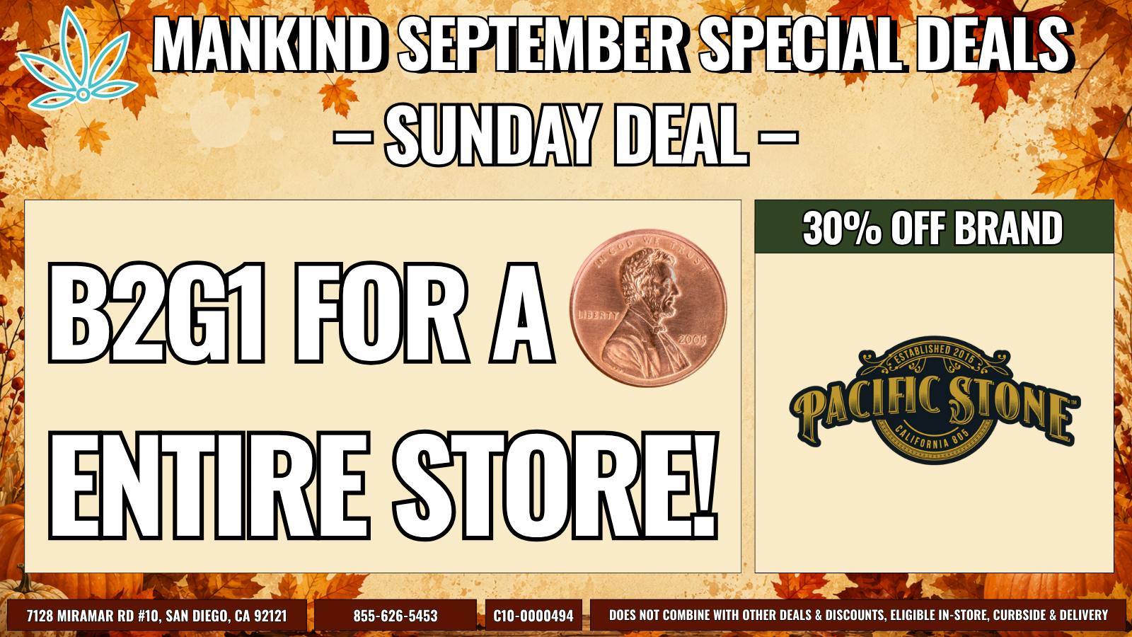 Mankind Dispensary Sunday B2G1 For a Penny