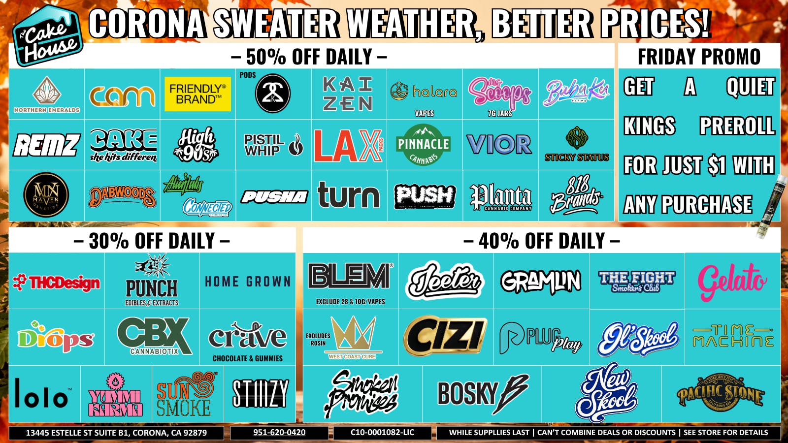 The Cake House - Corona TCH Corona September Deals!
