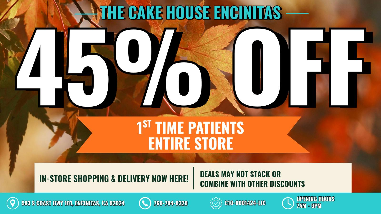 The Cake House - Encinitas TCH Encinitas 1st time customers Deal!