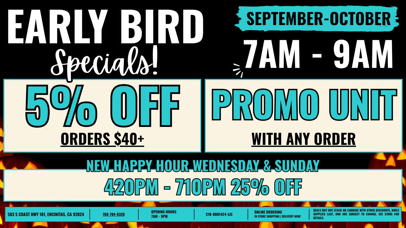 The Cake House - Carlsbad TCH Encinitas Early Bird Special!