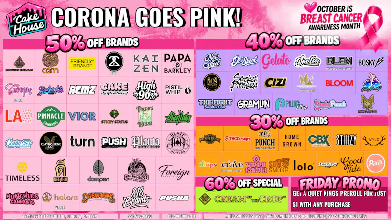 The Cake House - Corona TCH CORONA OCTOBER DEALS | SAVE ALL MONTH LONG!