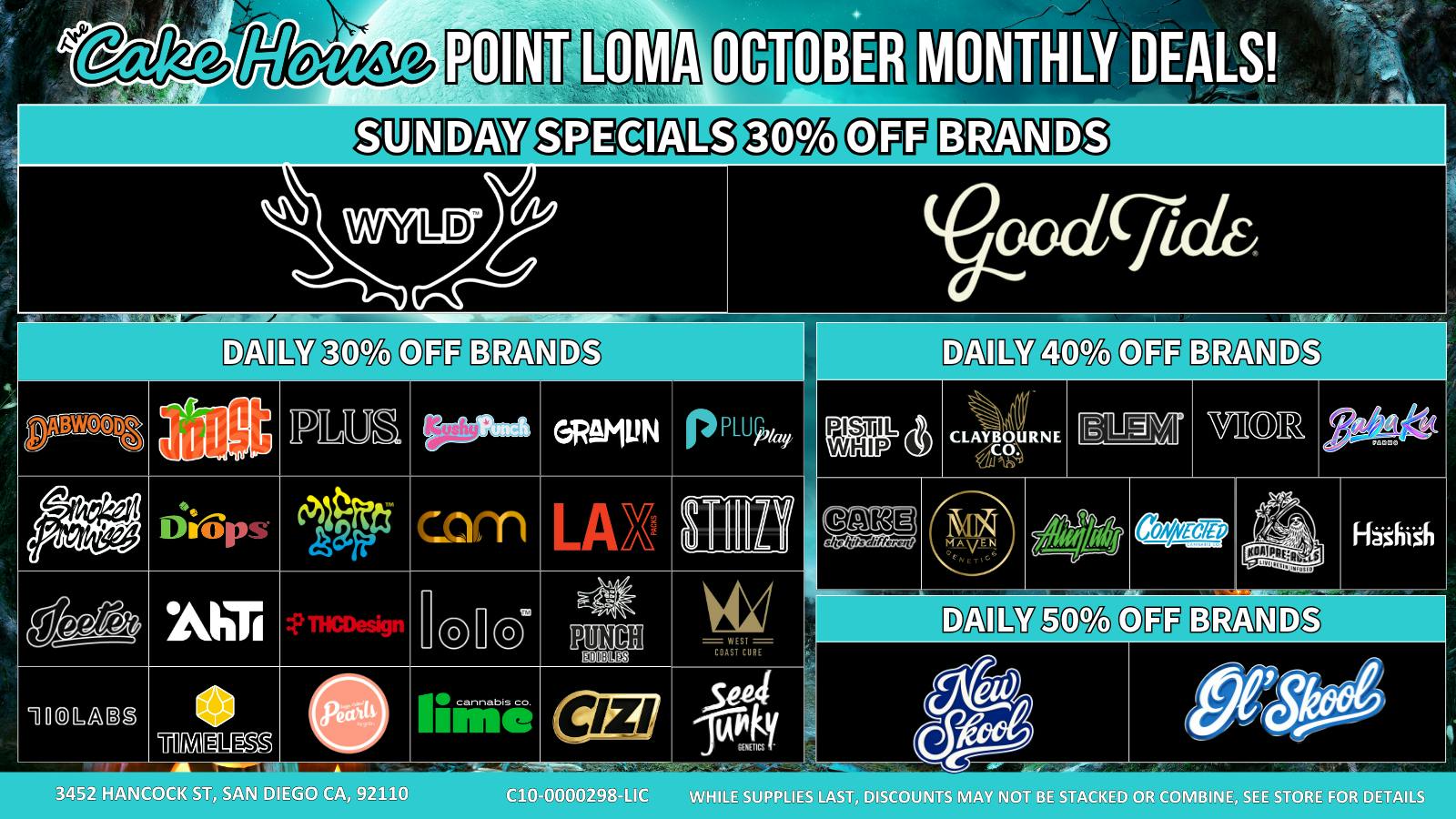 The Cake House - Ocean Beach SUNDAY BRAND DEALS | 30% OFF