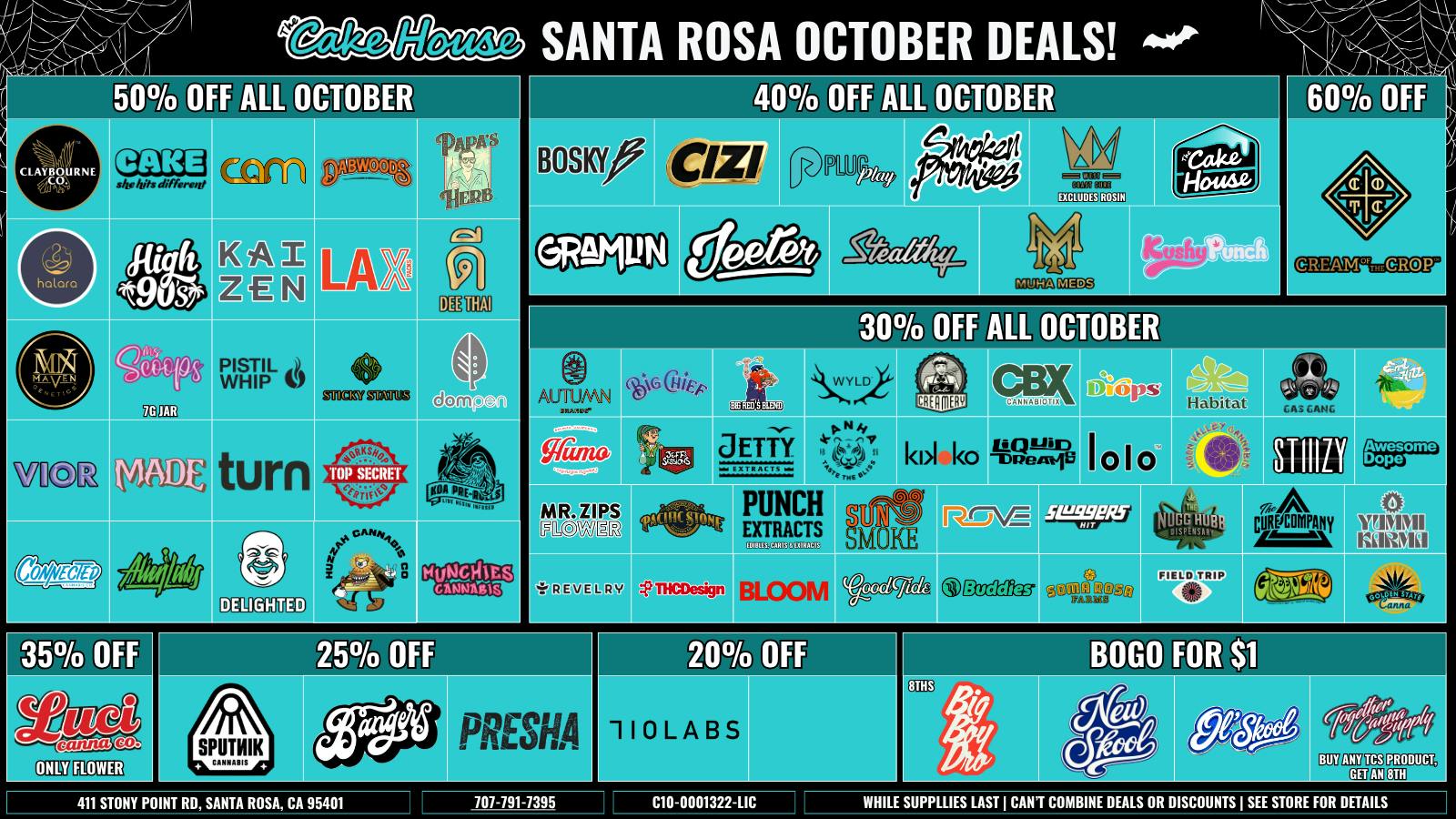 The Cake House - Santa Rosa TCH Santa Rosa October Deals!