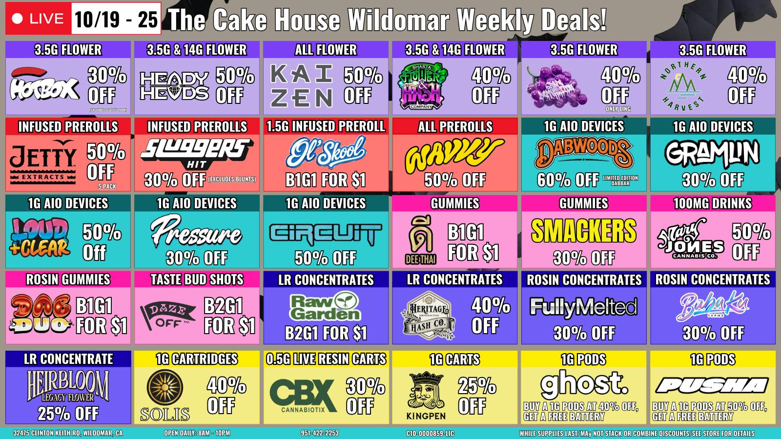 The Cake House - Wildomar WILDOMAR TOP 30 DEALS | BIG SAVINGS