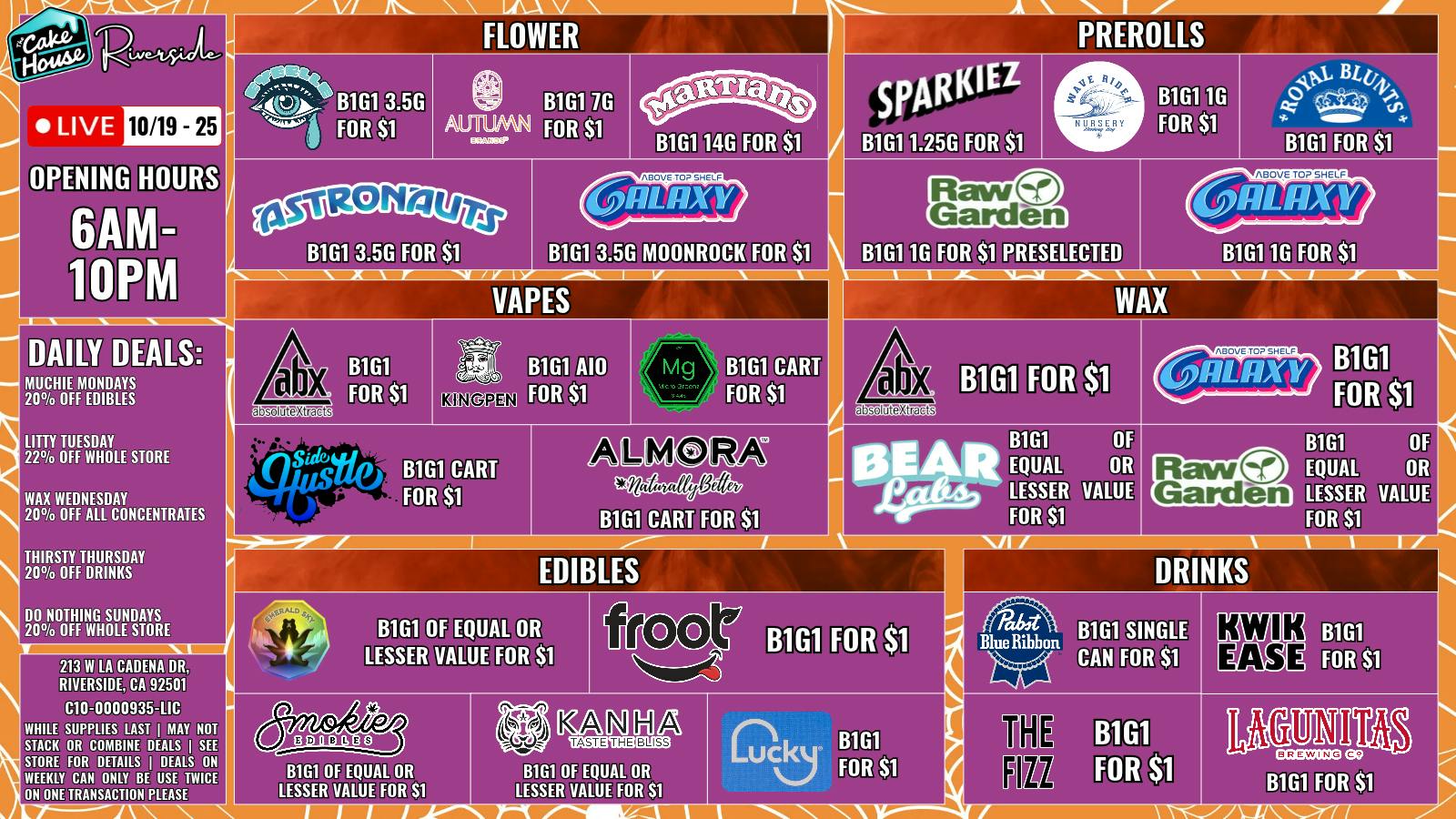 The Cake House - Riverside TCH RIVERSIDE WEEKLY DEALS