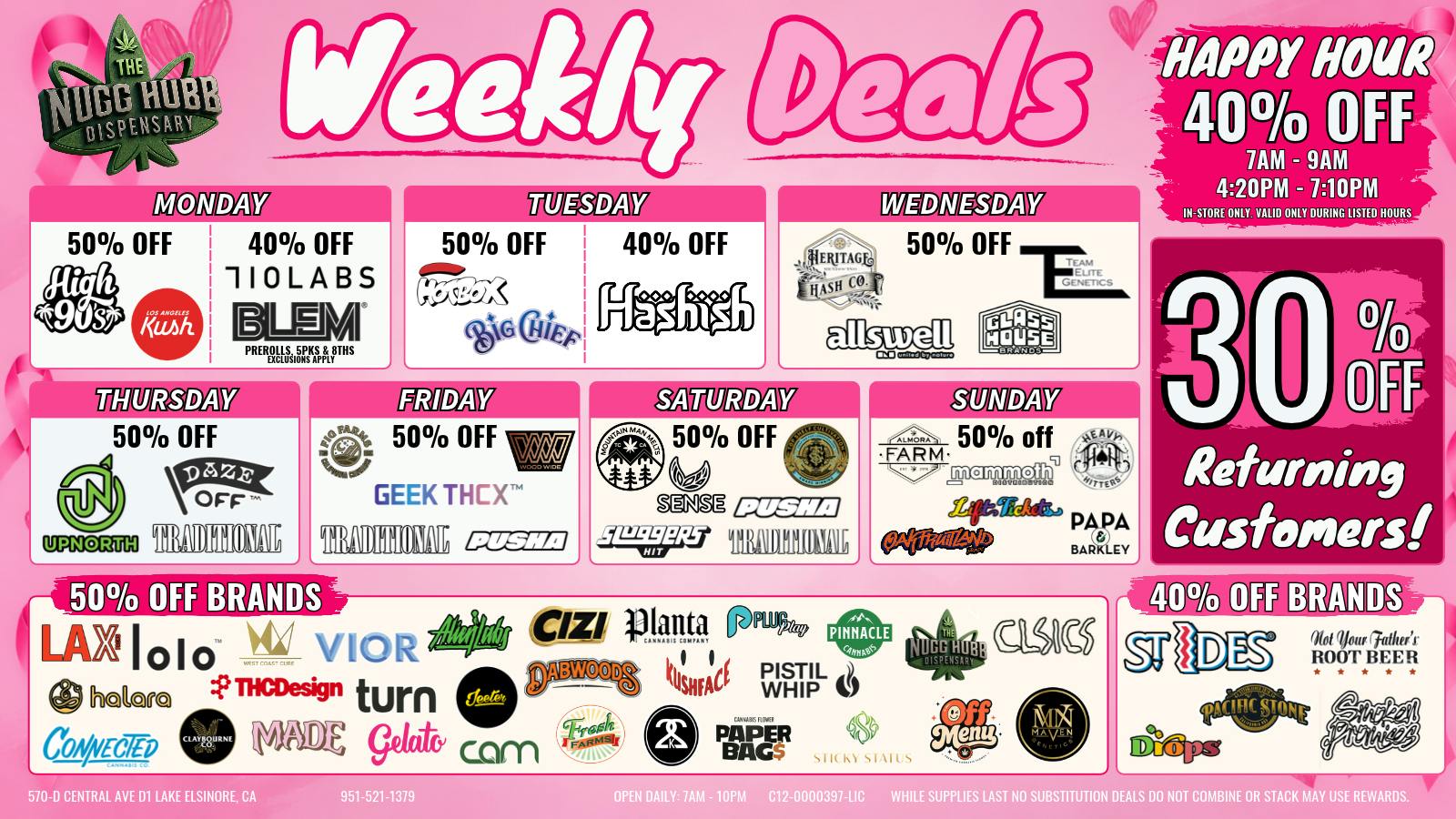 The Nugg Hubb THE NUGG HUBB MONTHLY DEALS | 30% OFF RETURNING
