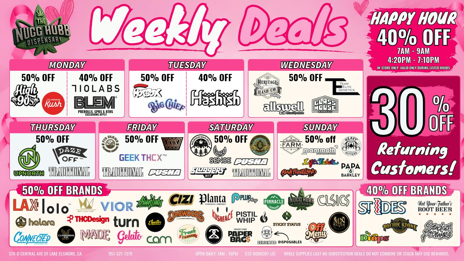 The Nugg Hubb THE NUGG HUBB MONTHLY DEALS | 30% OFF RETURNING