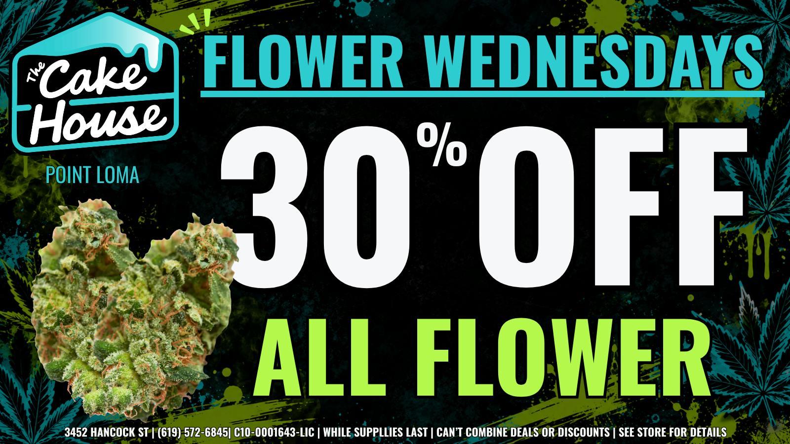 The Cake House Point Loma WEDNESDAY FLOWER DEAL | 30% OFF