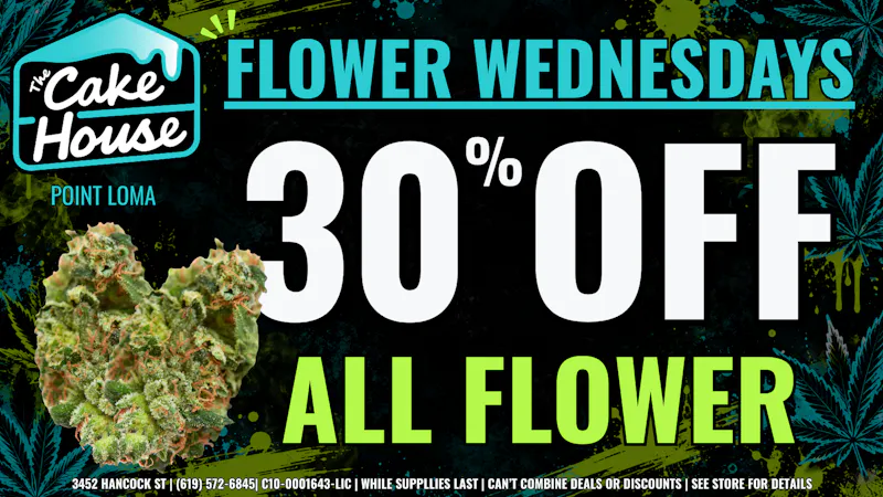 The Cake House Point Loma WEDNESDAY FLOWER DEAL | 30% OFF