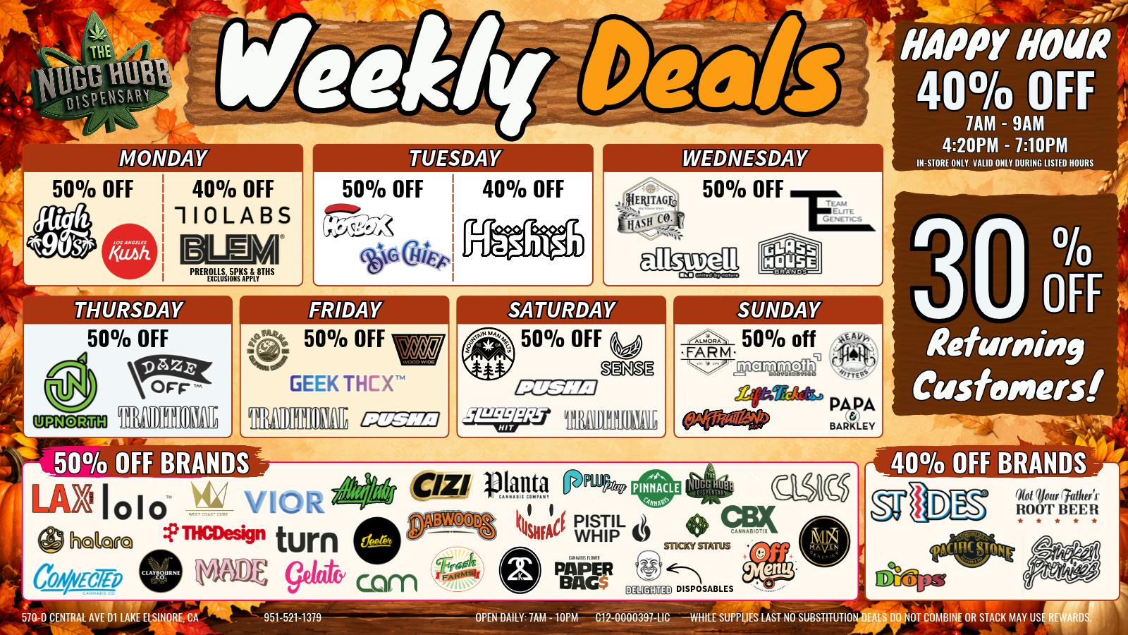 The Nugg Hubb THE NUGG HUBB MONTHLY DEALS | 30% OFF RETURNING