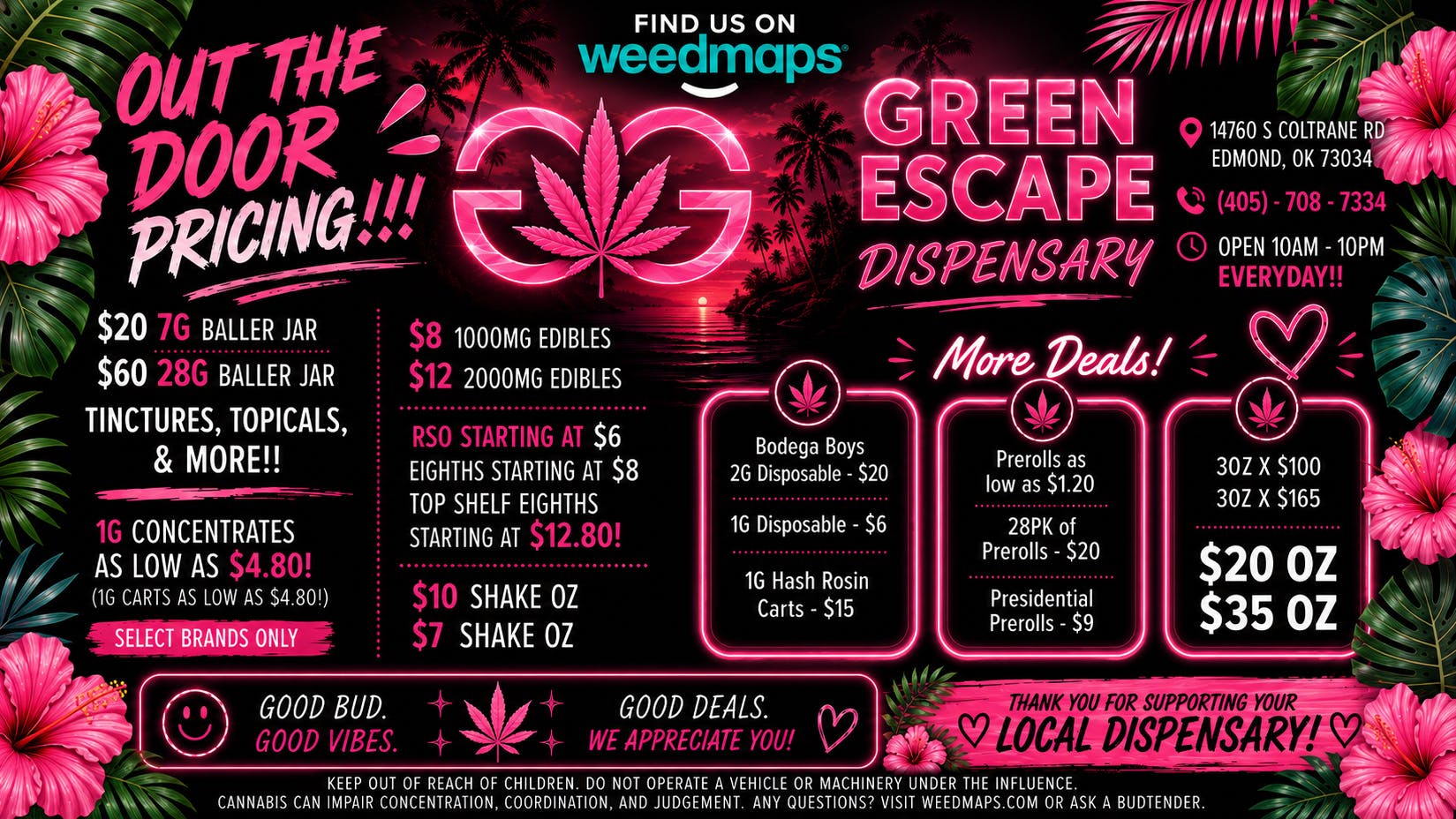 Edmond Green Escape OUT THE DOOR PRICING