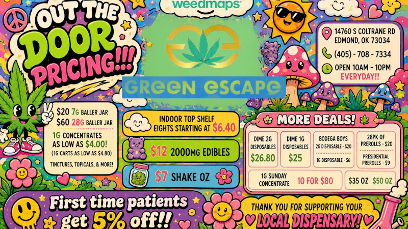 Edmond Green Escape OUT THE DOOR PRICING!