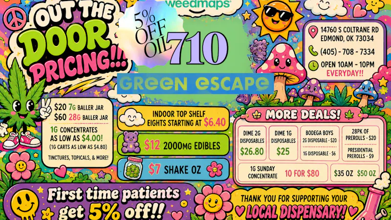 Edmond Green Escape 710 - 5% OFF ALL OIL
