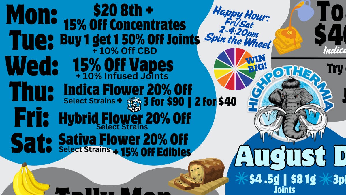 Highpothermia Daily Deals August