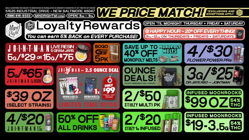MindRight 🔥New Baltimore's Best Deals 🔥 Open til Midnight!