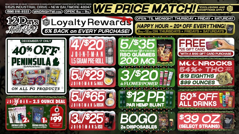 MindRight 🍃🎄Day 5 of 12 Days of Mindright 🎄🍃 40% off PG