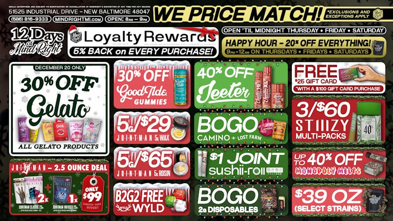 MindRight 🎄 Day 8/12 Days of Mindright🎄Open Til' Midnight!