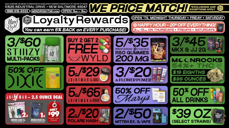 MindRight MindRight New Balt. -Largest Selection in Town!🍃