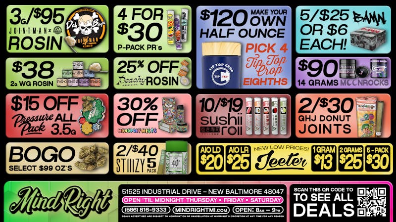 MindRight Best Deals in Town ‼️ Huge Flower Selection🍃