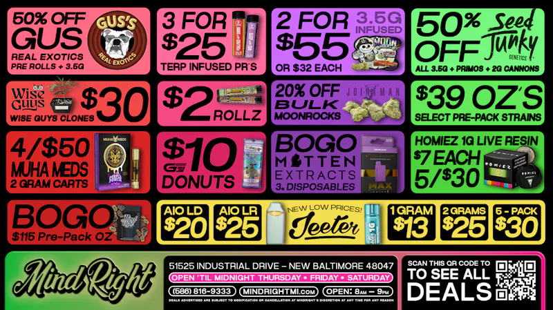 MindRight Best Dispensary in Town! Mindright-New Baltimore!