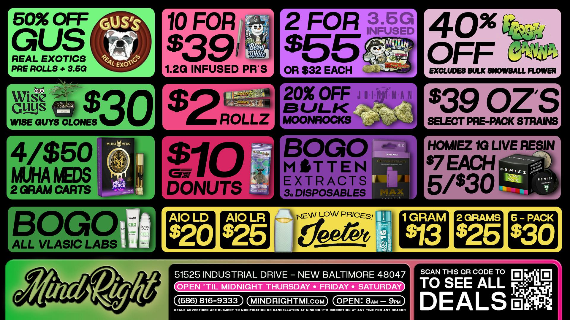 MindRight Best Deals in Town! Open Til Midnight!- 20% Off!!