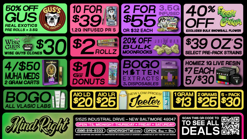 MindRight Best Deals in Town! Open Til Midnight!- 20% Off!!