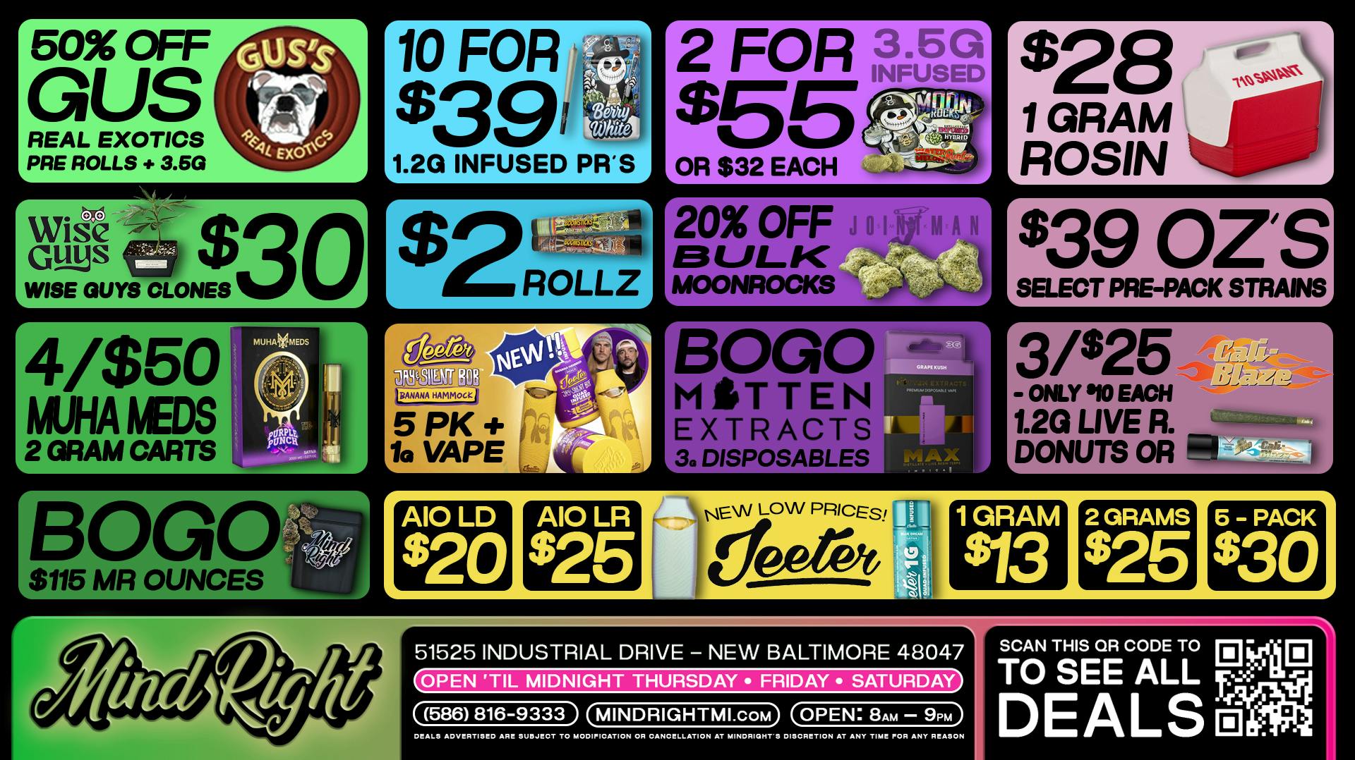 MindRight Best Deals in Town! Mindright New Baltimore🔥🍃