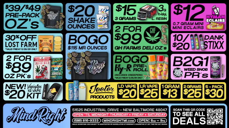 MindRight Mindright! Open Til Midnight - 20% Off🍃