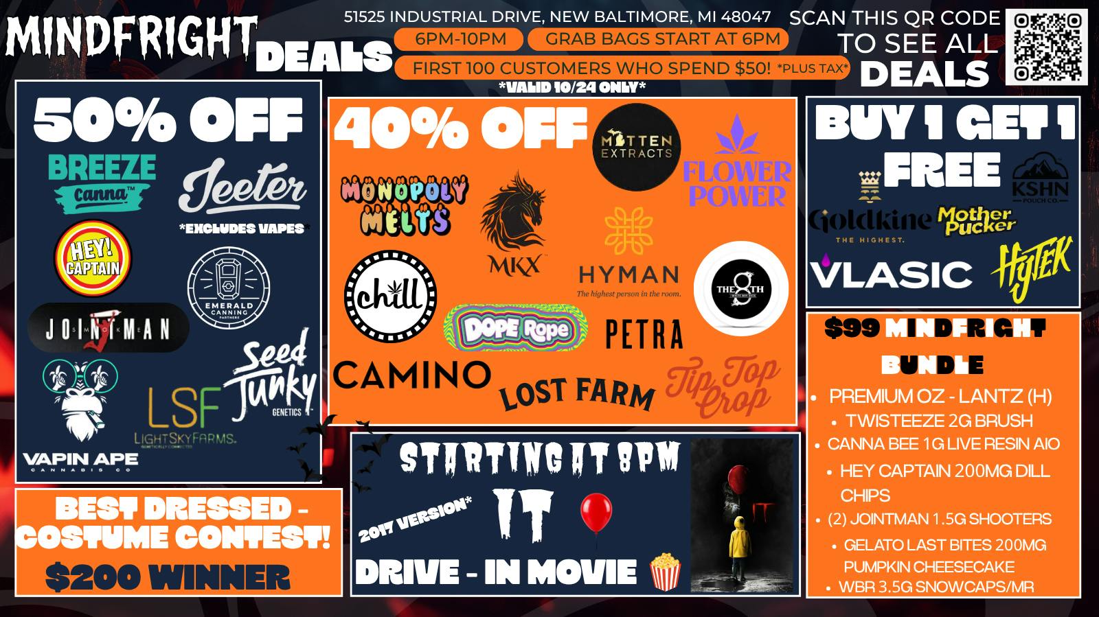 MindRight Mindfright - Showing IT at 8pm + 100 Grab Bags!