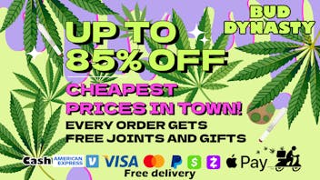Bud Dynasty UP TO 85% OFF +FREE PREE ROLL & GIFTS W/ALL ORDERS