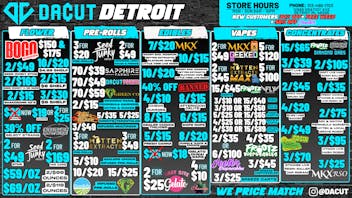 DACUT BOGO Ounces, 10/$15 Gummies, 3/$10 Carts