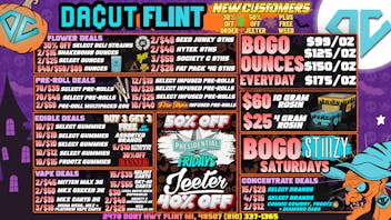 DACUT - FLINT 15/$29 Dabs, 15/$39 Carts, 10/$7 Gummies + More
