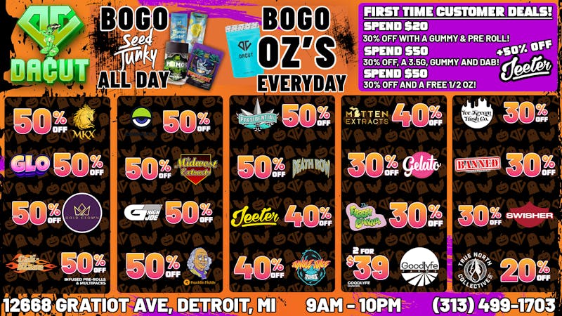 DACUT BOGO Seed Junky+30-50%OFF all your favorite brands