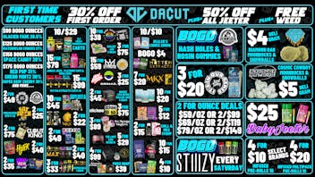 DACUT - Monroe 10/$29 Carts, $4 Deli Moonrocks & Snowballs + More