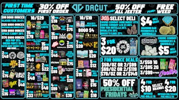 DACUT - Monroe 10/$29 Carts, $4 Deli Moonrocks & Snowballs + More