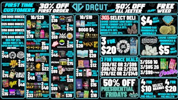 DACUT - Monroe BOGO Ounces, 15/$59 Concentrate, 10/$10 Gummies