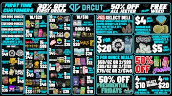 DACUT - Monroe 10/$29 Carts, $4 Deli Moonrocks & Snowballs + More