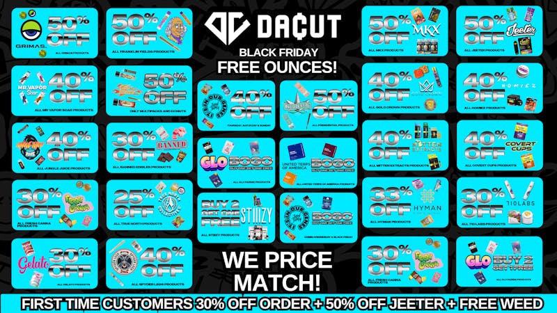 DACUT - Monroe FREE Ounce Giveaways + Up to 50% OFF Entire Store