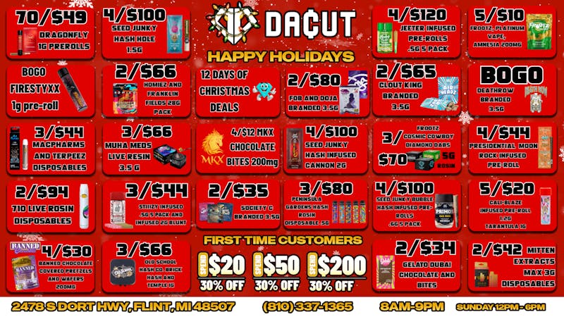 DACUT - FLINT BOGO Firestyxx and 12 Days of Christmas