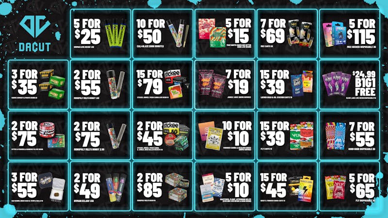 DACUT - Monroe $35 6 Gram Rosin, $45 10g Live Resin Baller Jars