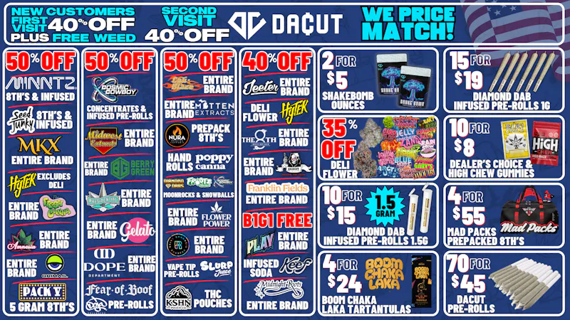 DACUT Memorial Weekend Blowout - Up to 50% OFF Store