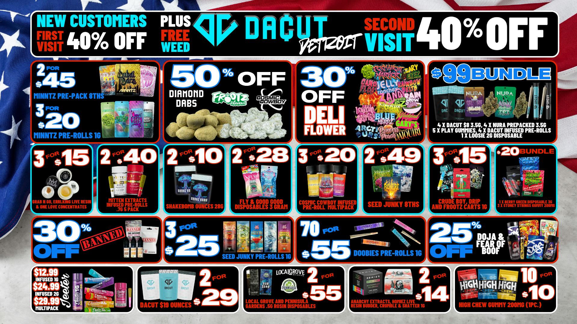 DACUT Memorial Weekend Blowout