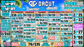 DACUT - Monroe 2/$8 Shake OZ,15/$35 Carts,70/$35 Pre-Rolls + MORE
