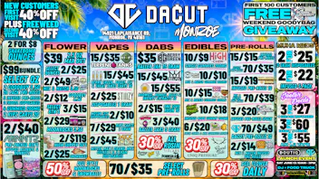 DACUT - Monroe 2/$8 Shake OZ,15/$35 Carts,70/$35 Pre-Rolls + MORE