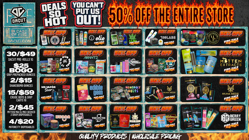 DACUT - Monroe 50% off Fire Sale